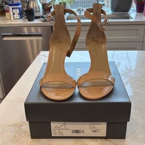 Ann Taylor Nude Heeled Sandals